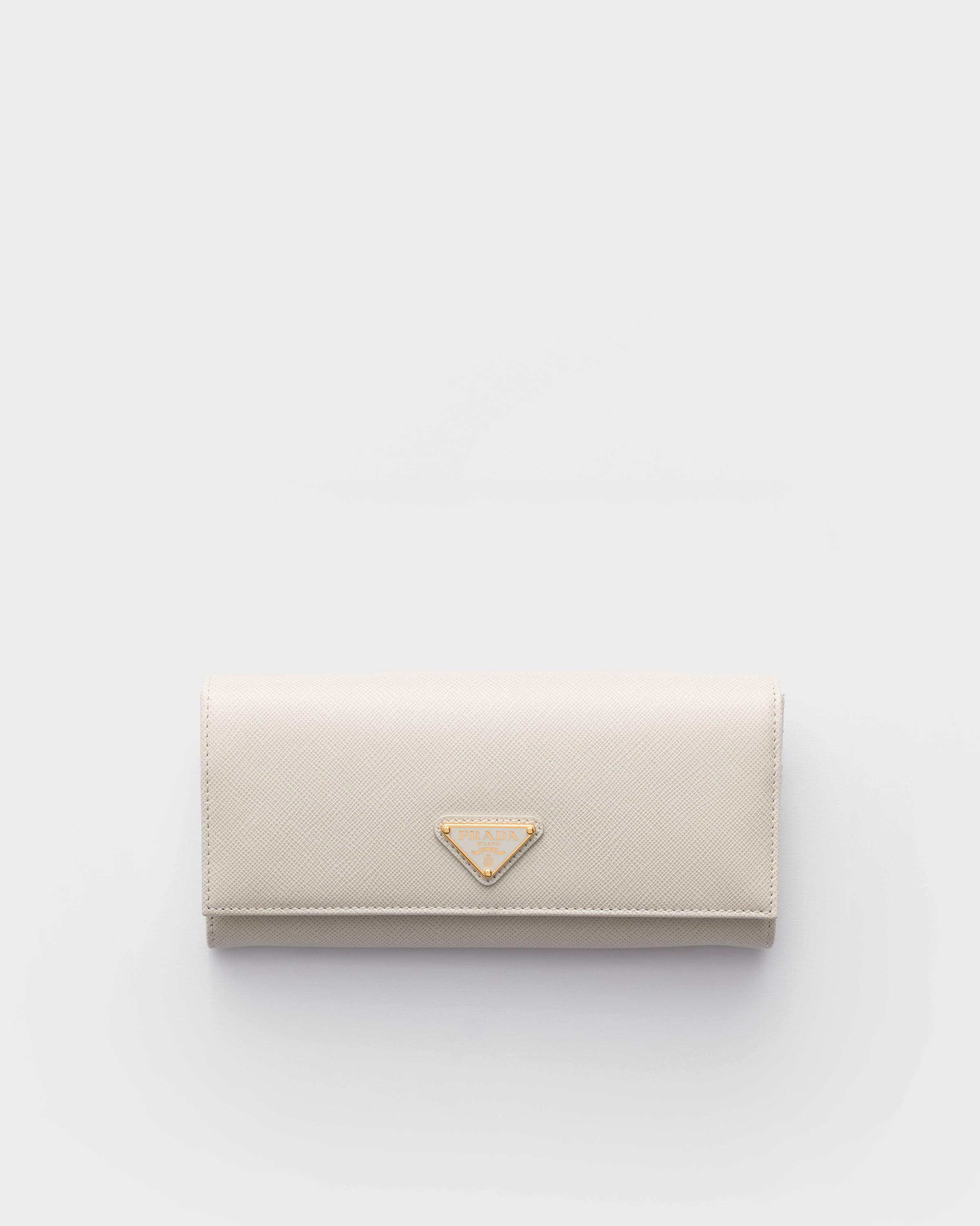 PRADA♡オフホワイト♡長財布 PRADA - PRADA プラダ サフィアーノレザー 二つ折り財布 ホワイト系