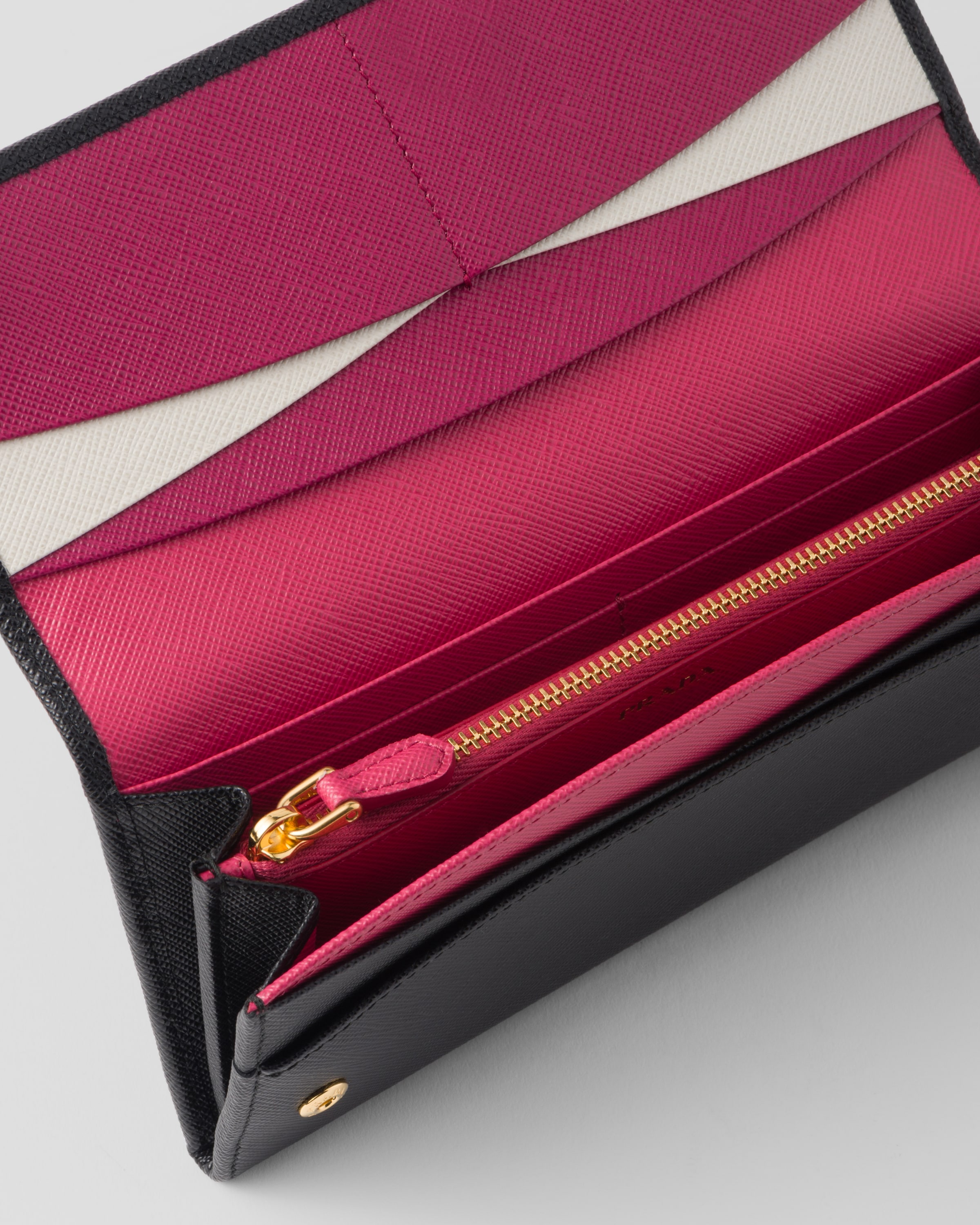 Prada saffiano multicolor wallet online