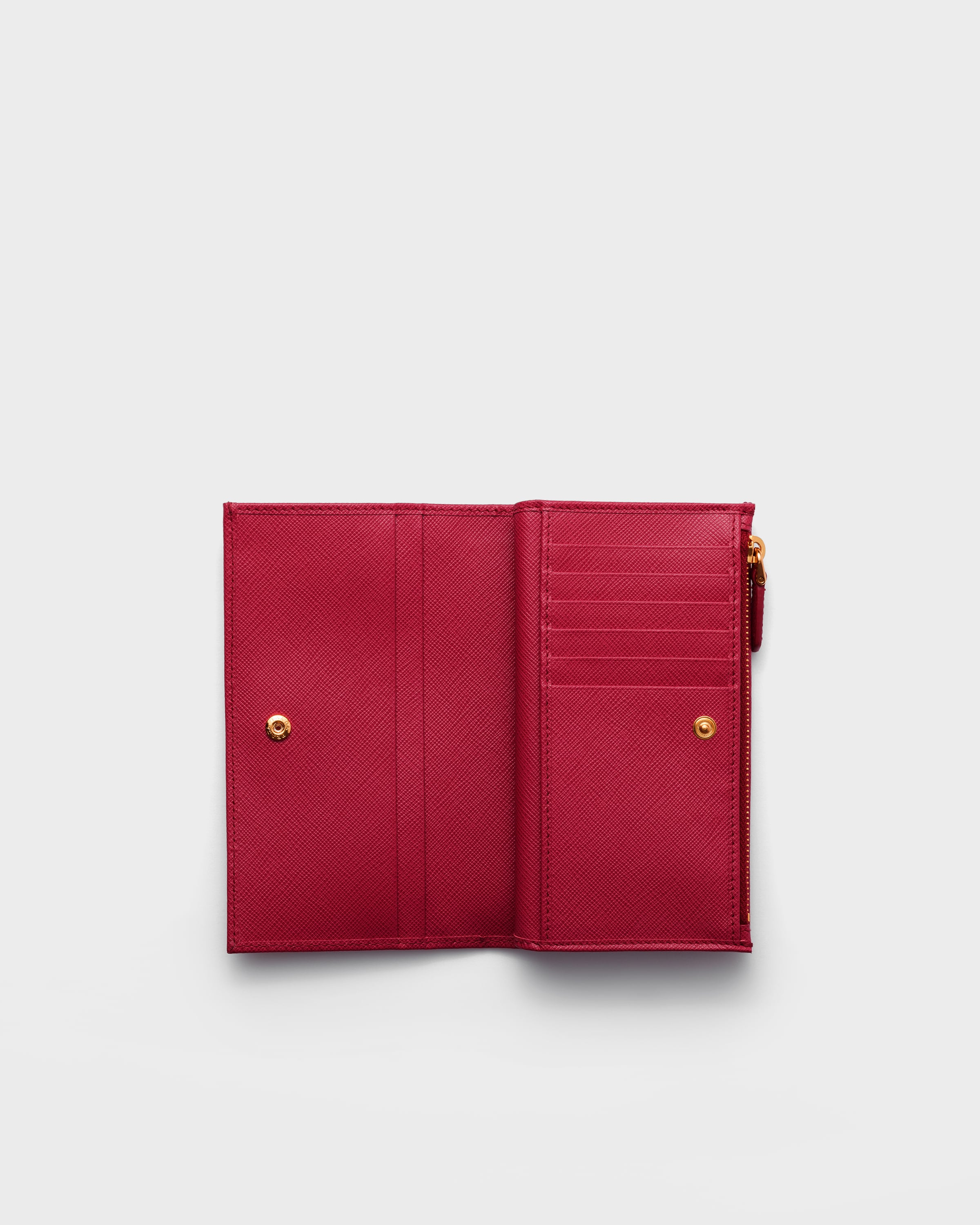 レッド サフィアーノトライアングル 財布 | PRADA