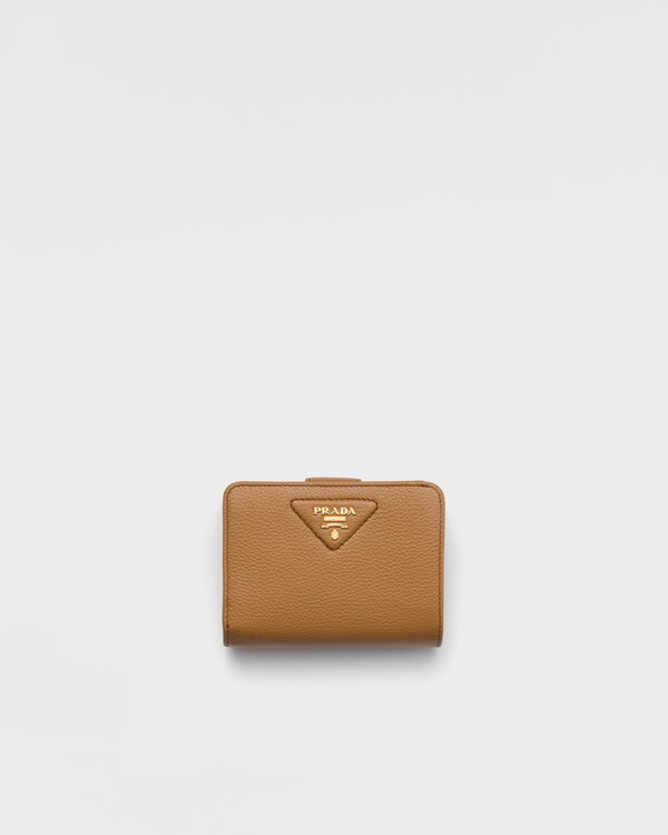Portafoglio piccolo in pelle - Caramel Portafoglio piccolo in pelle - Caramel