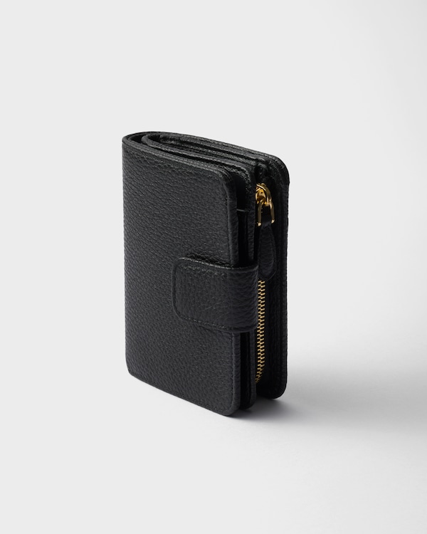 Portafoglio piccolo in pelle - Nero Portafoglio piccolo in pelle - Nero