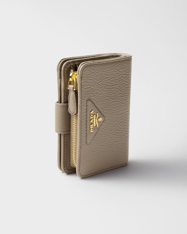 Portafoglio piccolo in pelle - Argilla Portafoglio piccolo in pelle - Argilla