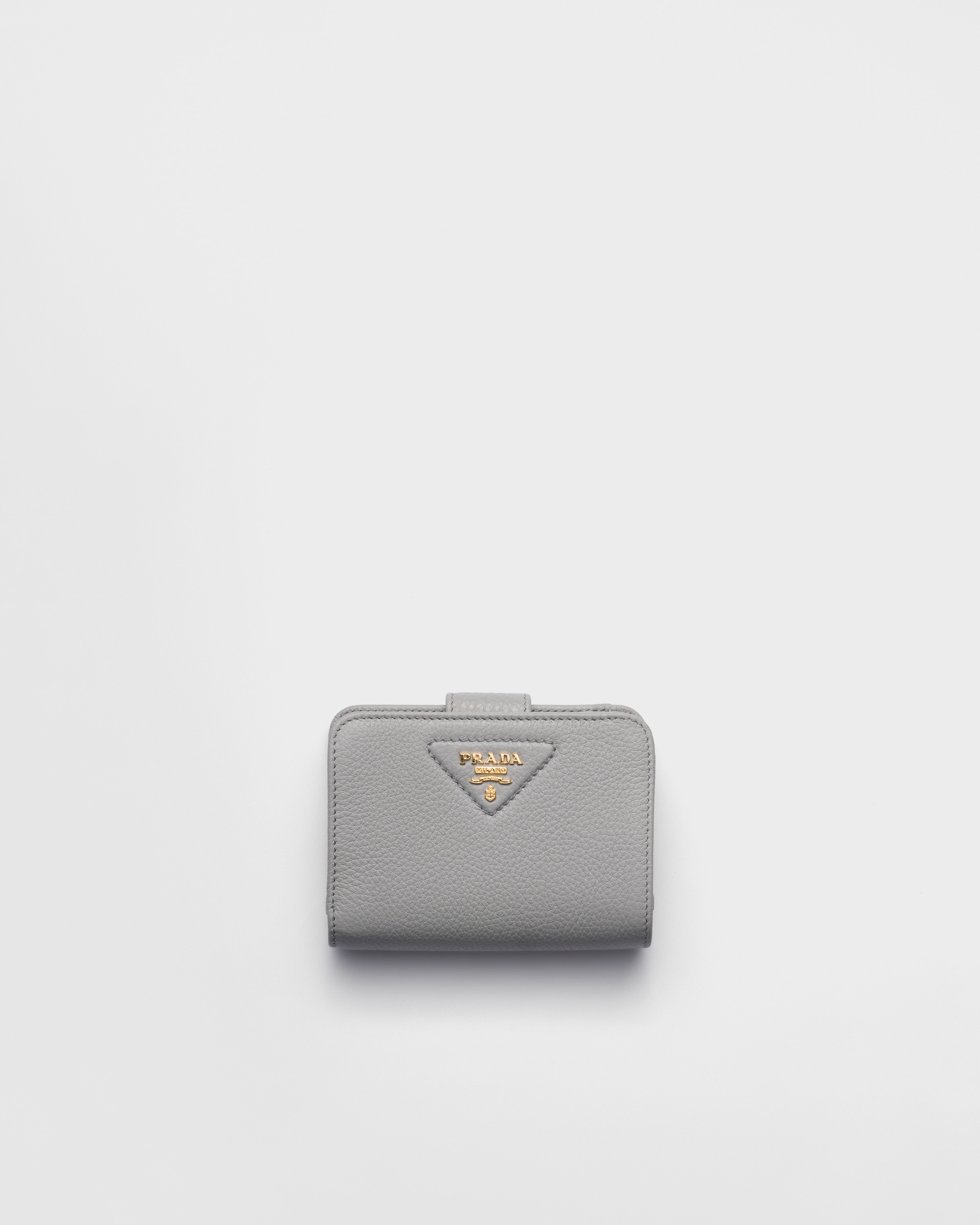 ライトグレー ヴィッテロダイノレザー 財布 | PRADA
