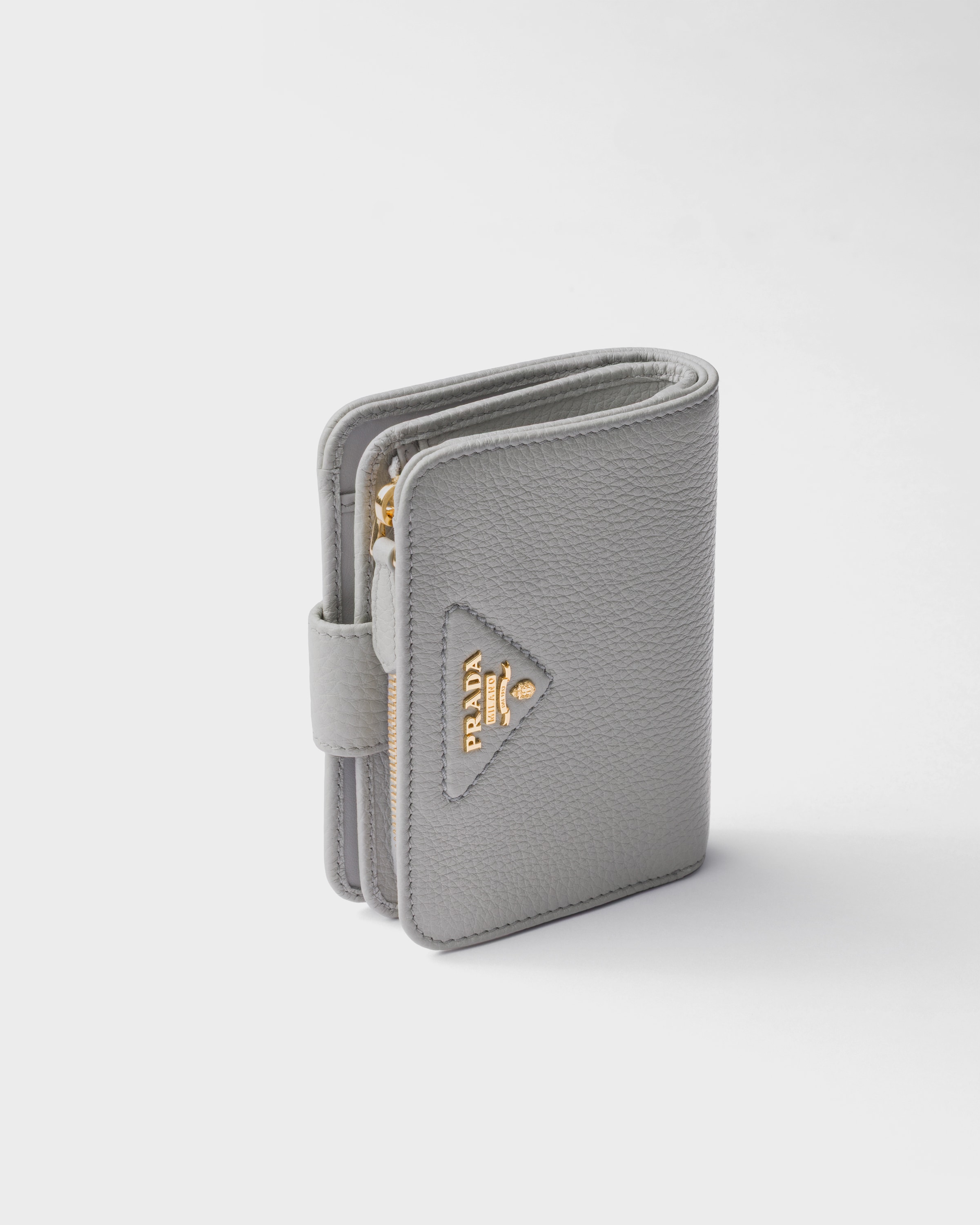 ライトグレー ヴィッテロダイノレザー 財布 | PRADA