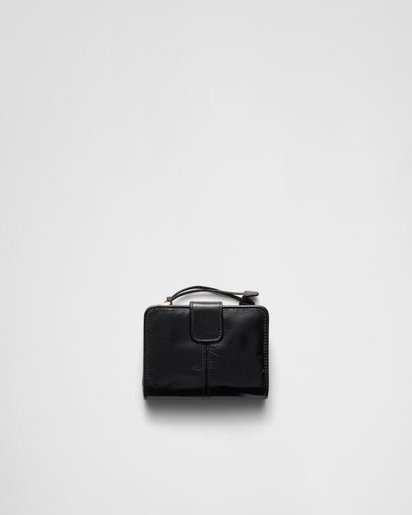Black Saffiano leather coin purse | PRADA