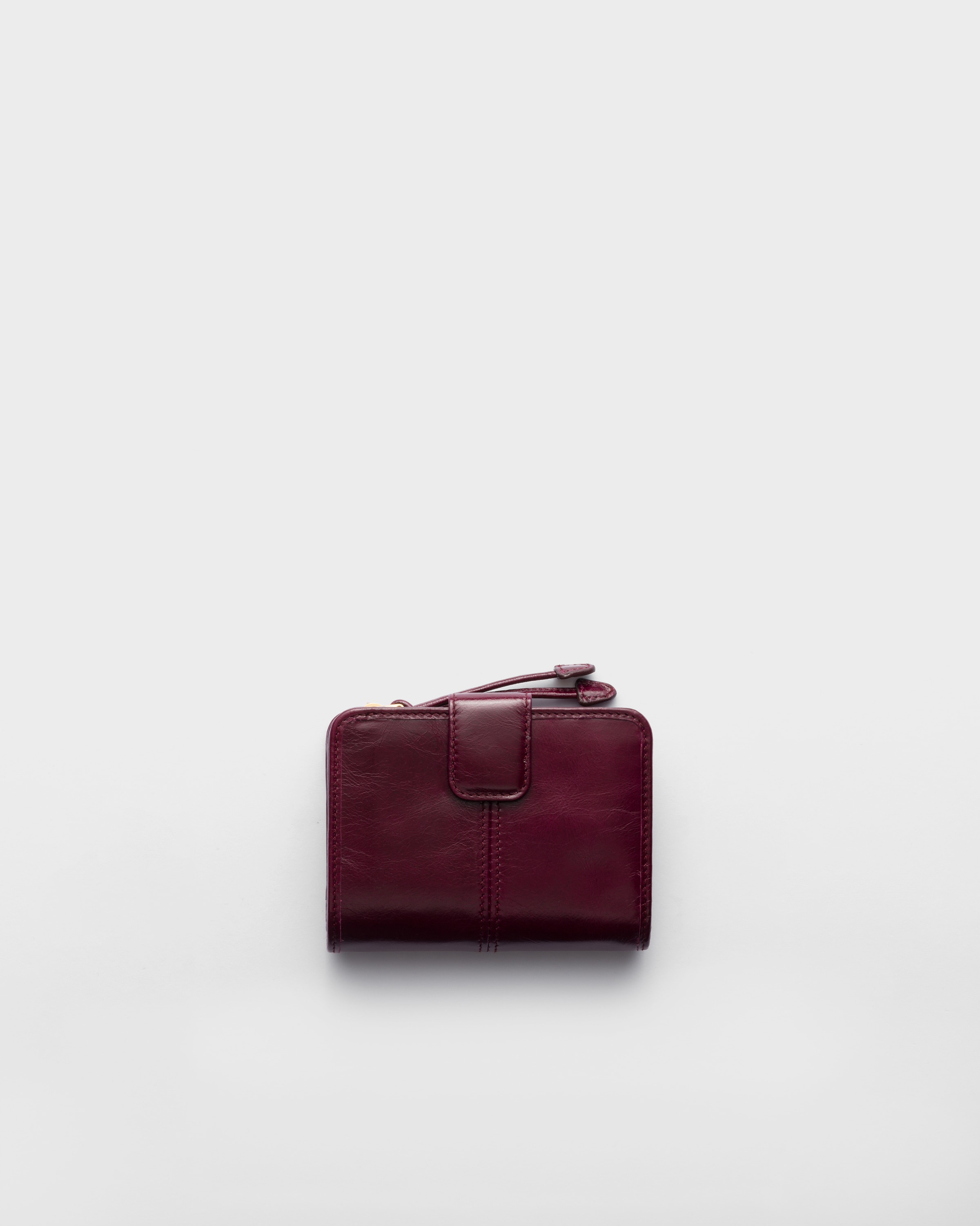 バーガンディ ソフトルックスレザー 財布 | PRADA