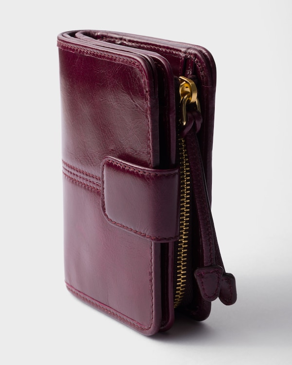 ソフトルックスレザー 財布 - ボルドー ソフトルックスレザー 財布 - ボルドー