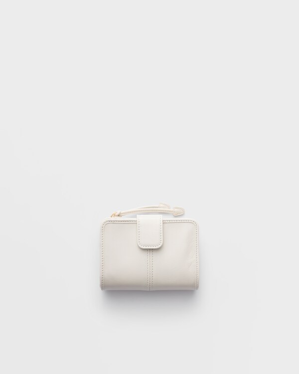 Small leather wallet - White Small leather wallet - White