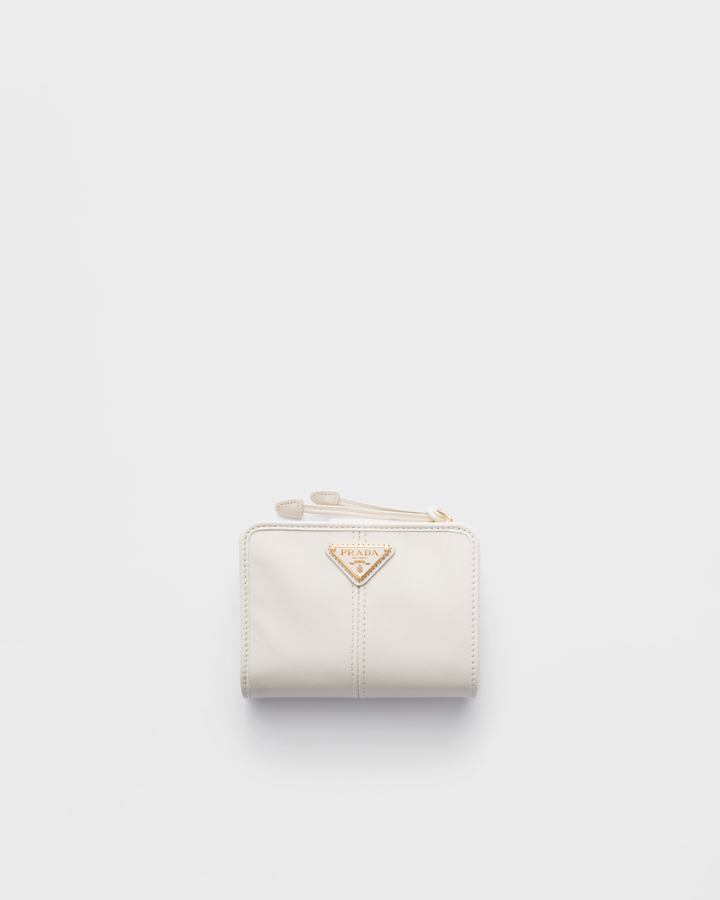 ホワイト ソフトルックスレザー 財布 | PRADA - 日本