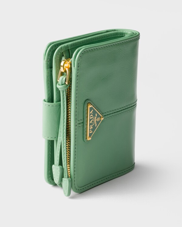 Small leather wallet - Aquamarine Small leather wallet - Aquamarine