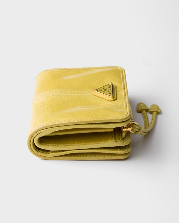 Small leather wallet - Citron Yellow Small leather wallet - Citron Yellow