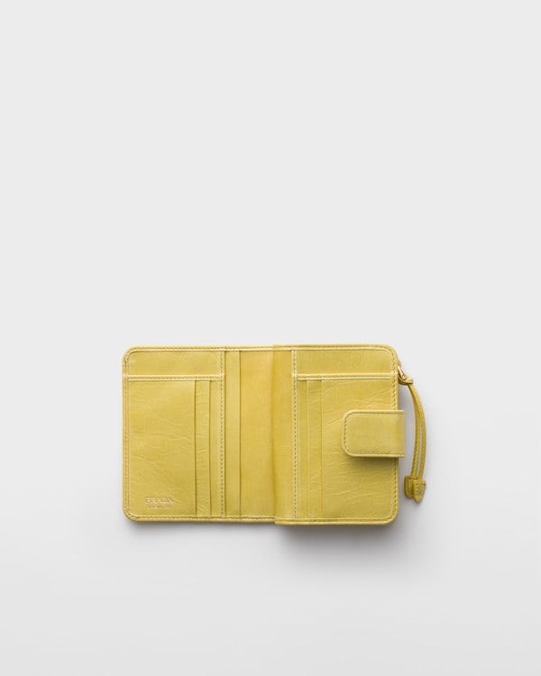 ソフトルックスレザー 財布 - シトロンイエロー ソフトルックスレザー 財布 - シトロンイエロー
