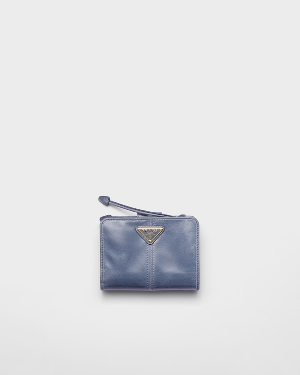 Small leather wallet - Aviation Blue Small leather wallet - Aviation Blue