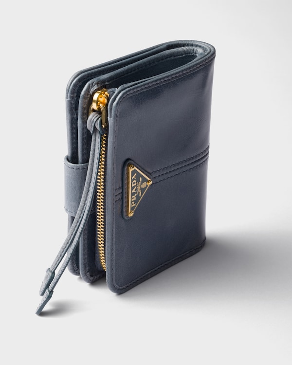 Small leather wallet - Aviation Blue Small leather wallet - Aviation Blue