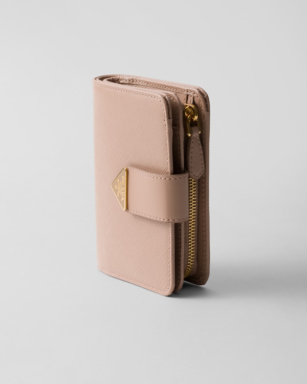 Small Saffiano and smooth leather wallet Small Saffiano and smooth leather wallet