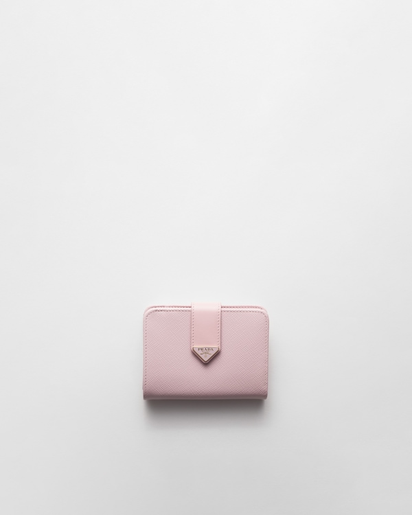 ライトブルー サフィアーノトライアングル コインケース | PRADA