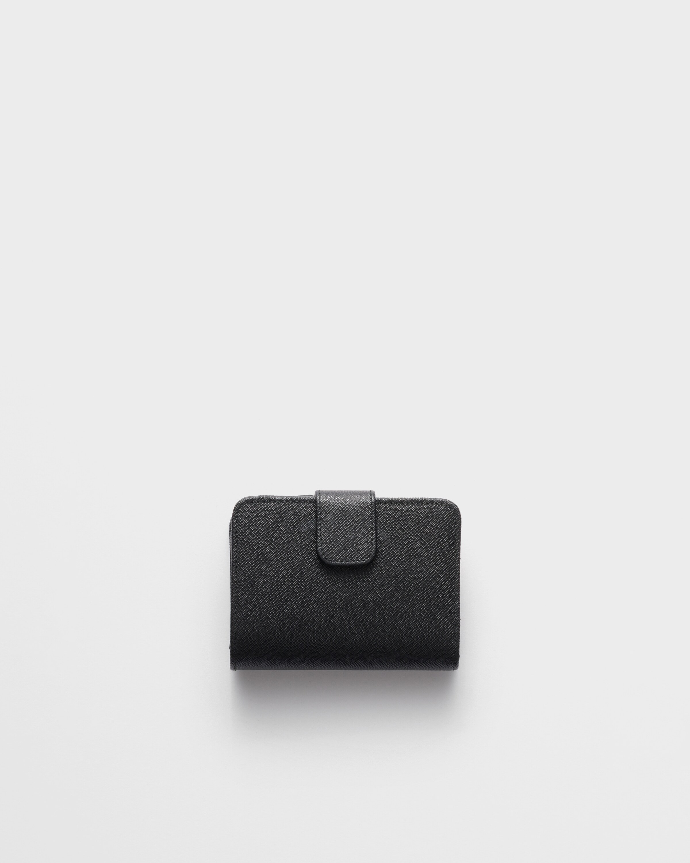 小物 PRADA WALLET Black Small Saffiano Leather Wallet | PRADA