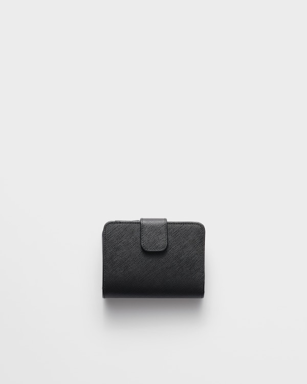 Small Saffiano leather wallet - Black Small Saffiano leather wallet - Black
