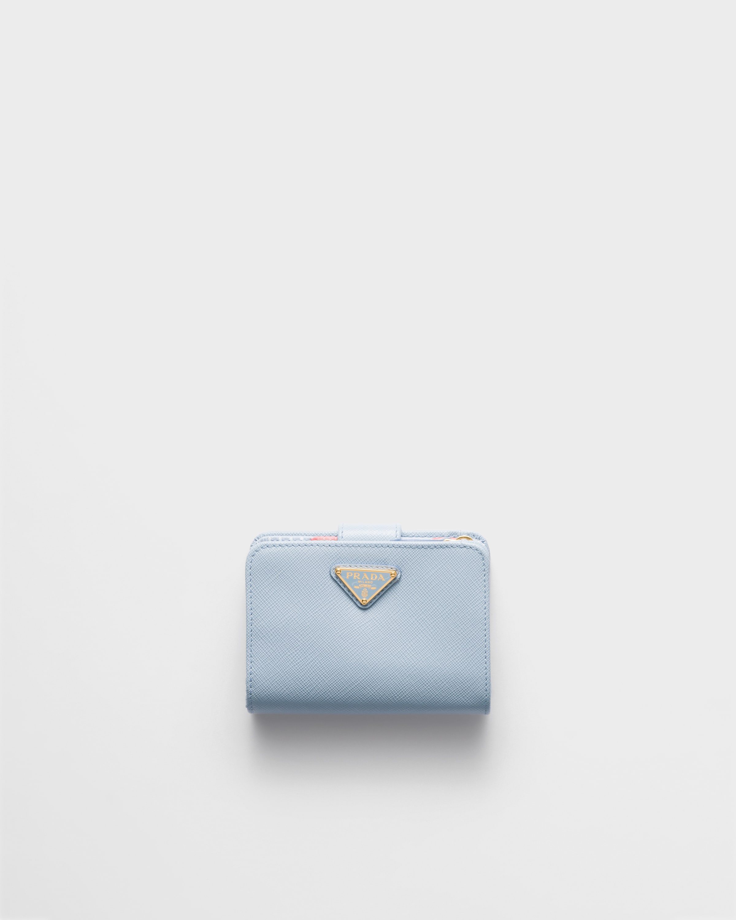 ライトブルー サフィアーノレザー 財布 | PRADA