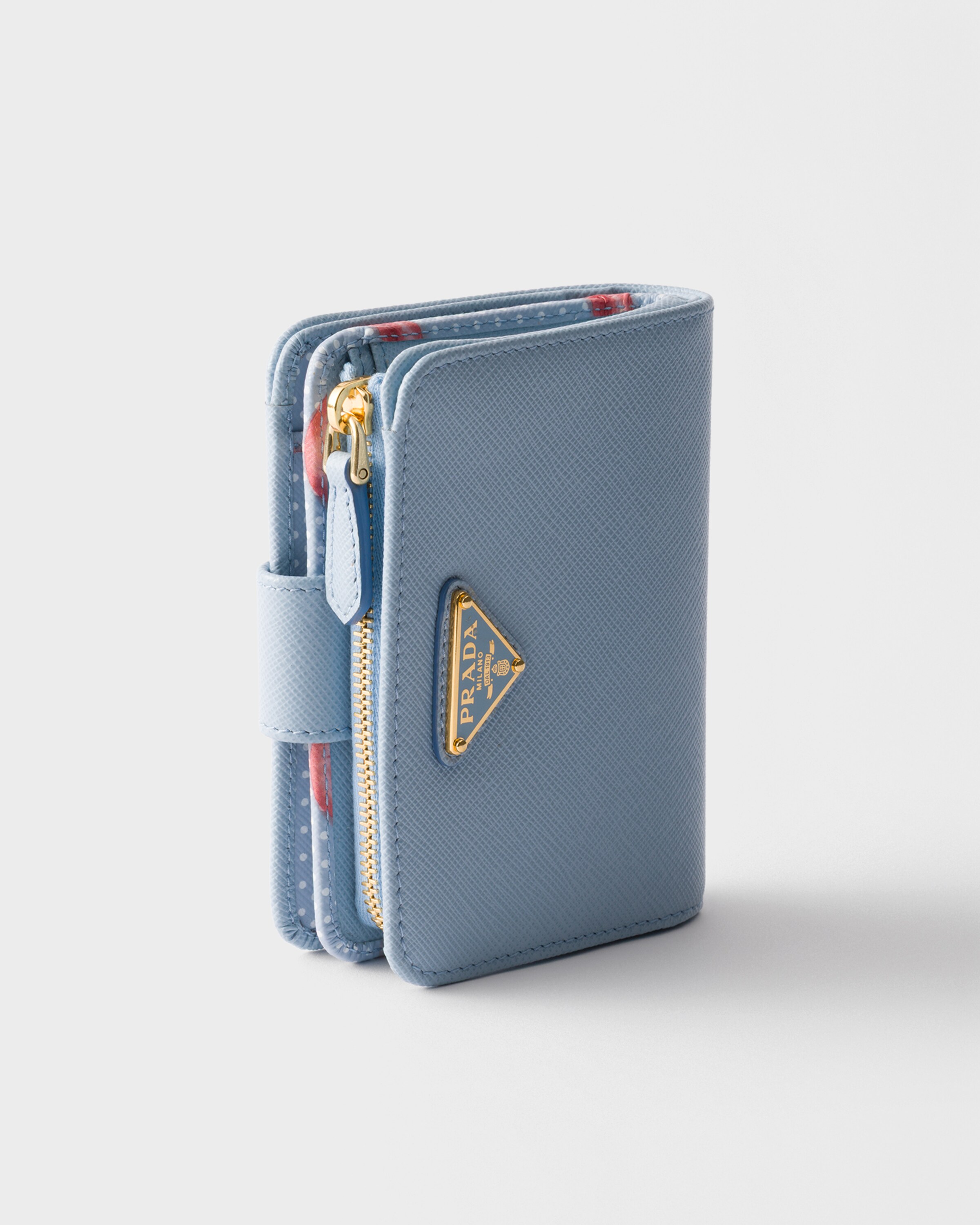 ライトブルー サフィアーノレザー 財布 | PRADA