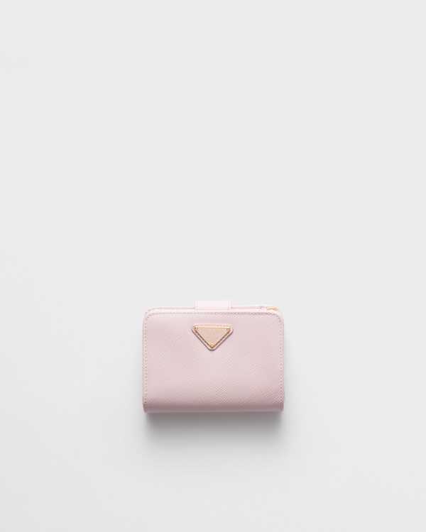 Small Saffiano leather wallet - Alabaster Pink Small Saffiano leather wallet - Alabaster Pink