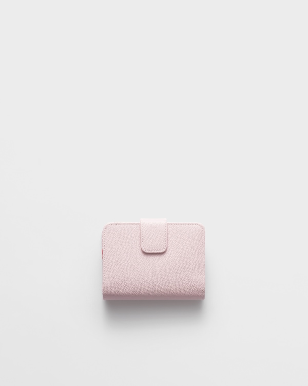 Small Saffiano leather wallet - Alabaster Pink Small Saffiano leather wallet - Alabaster Pink