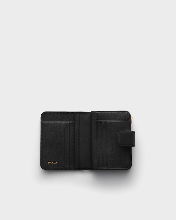 Small leather wallet - Black Small leather wallet - Black