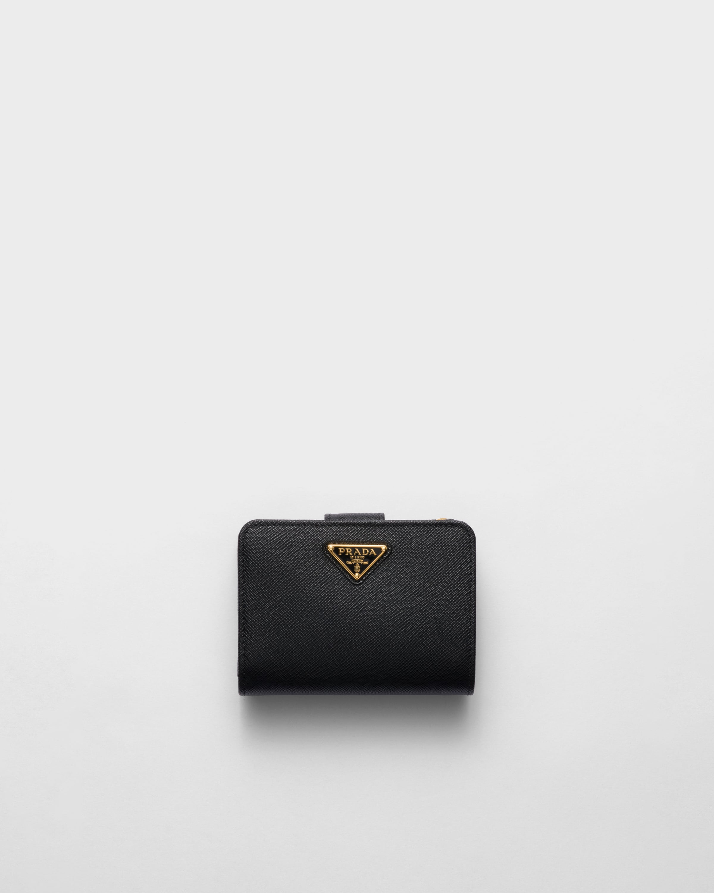 Black Small Saffiano Leather Wallet PRADA