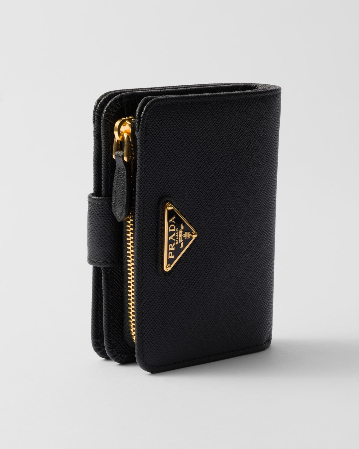 Black Small Saffiano Leather Wallet | PRADA - United Kingdom