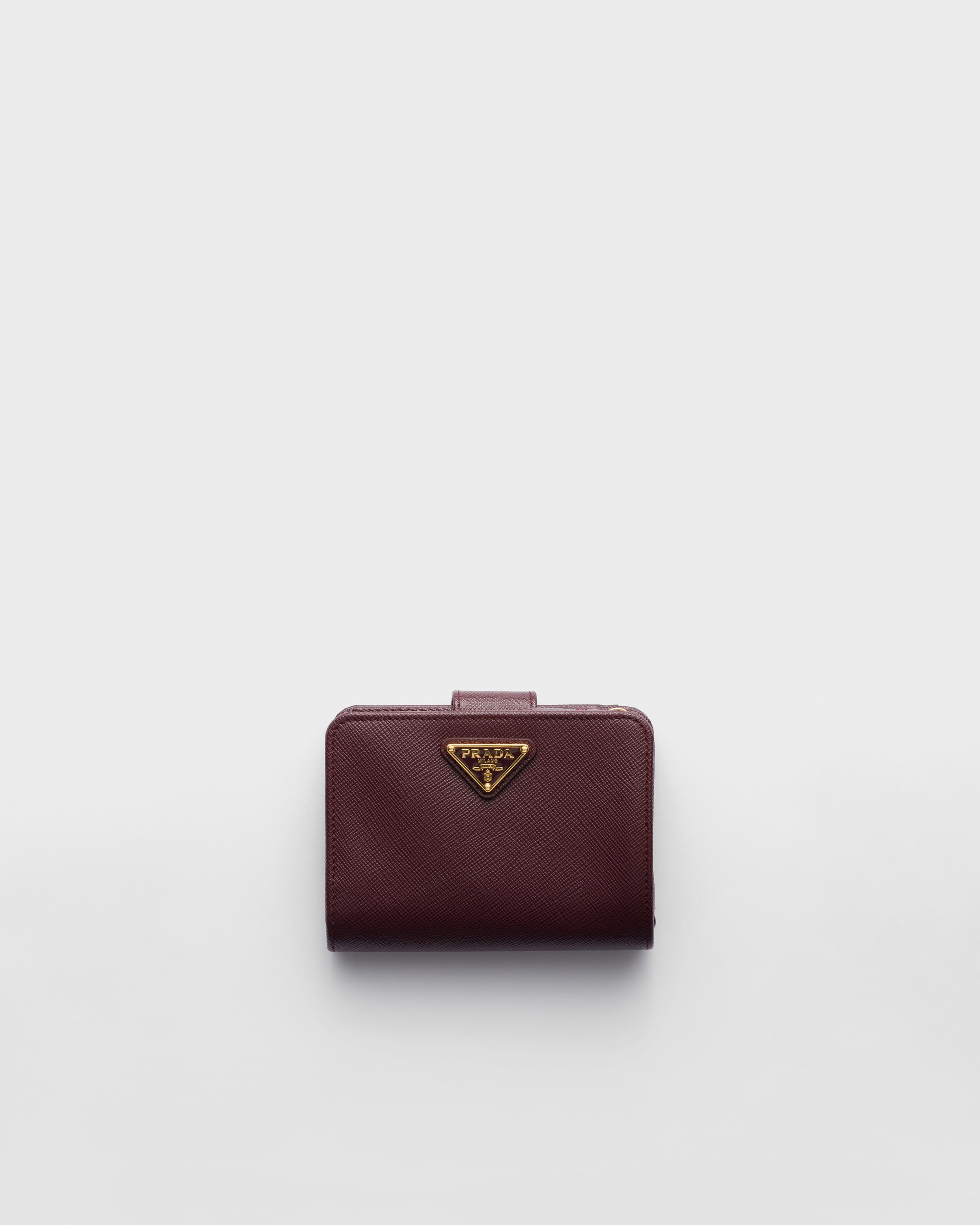 PRADA｜MID-LENGTH WALLETS (1ML018 QHH F0002) Burgundy Small Saffiano Leather Wallet | PRADA