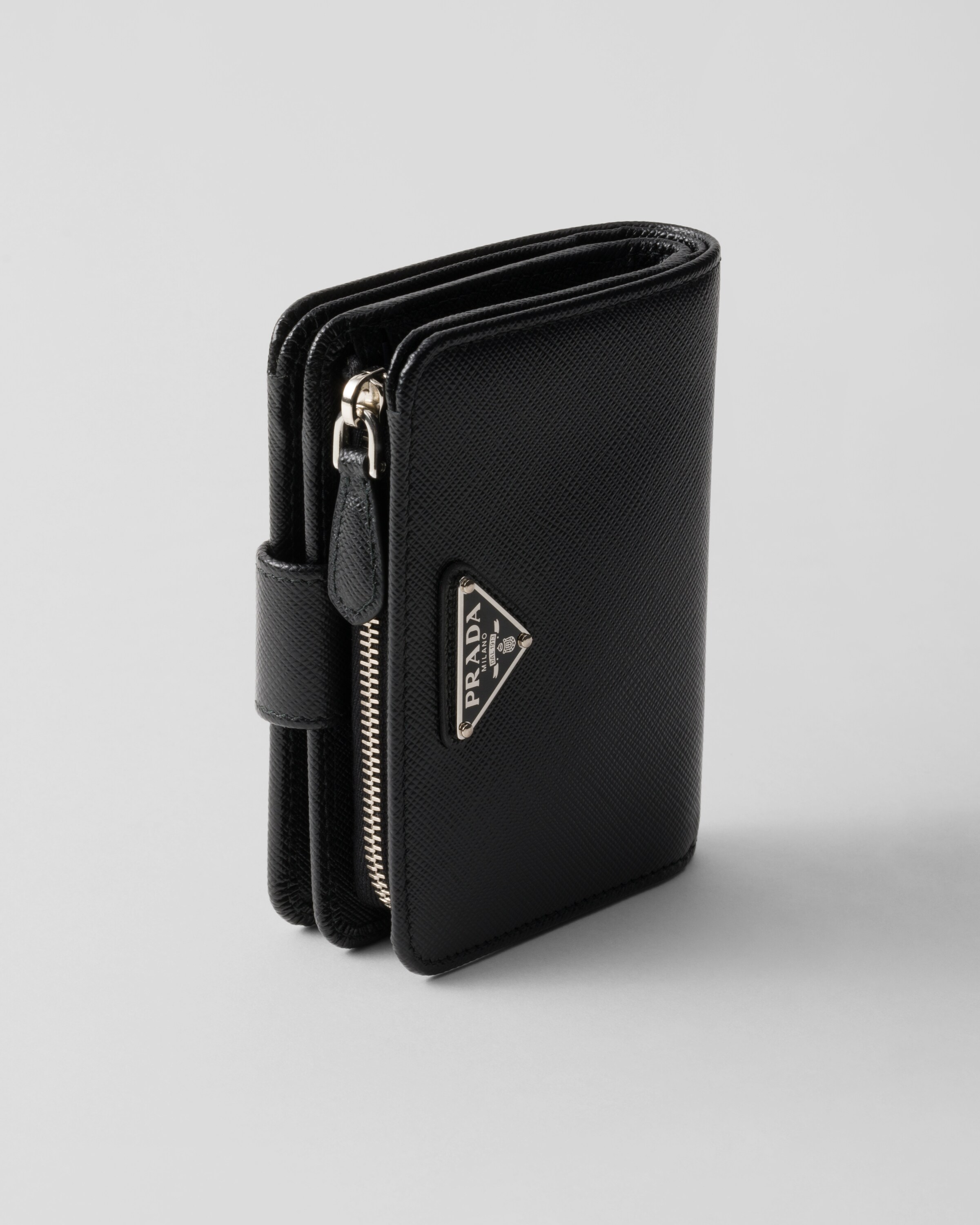 Prada small leather wallet clearance