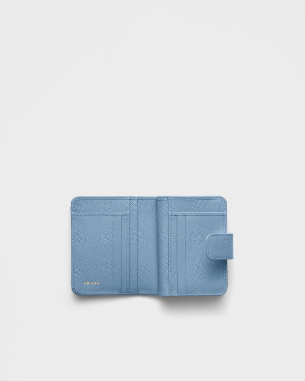 Small Saffiano Leather Wallet - Astral Blue Small Saffiano Leather Wallet - Astral Blue