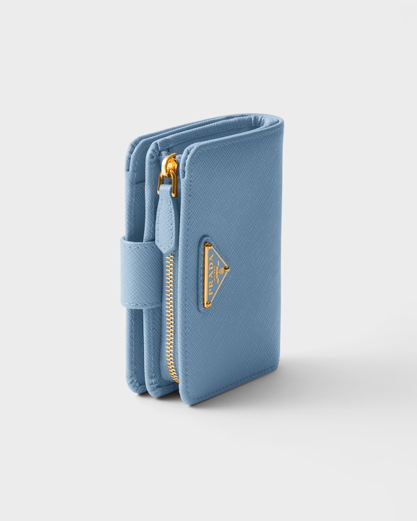 Small Saffiano Leather Wallet - Astral Blue Small Saffiano Leather Wallet - Astral Blue