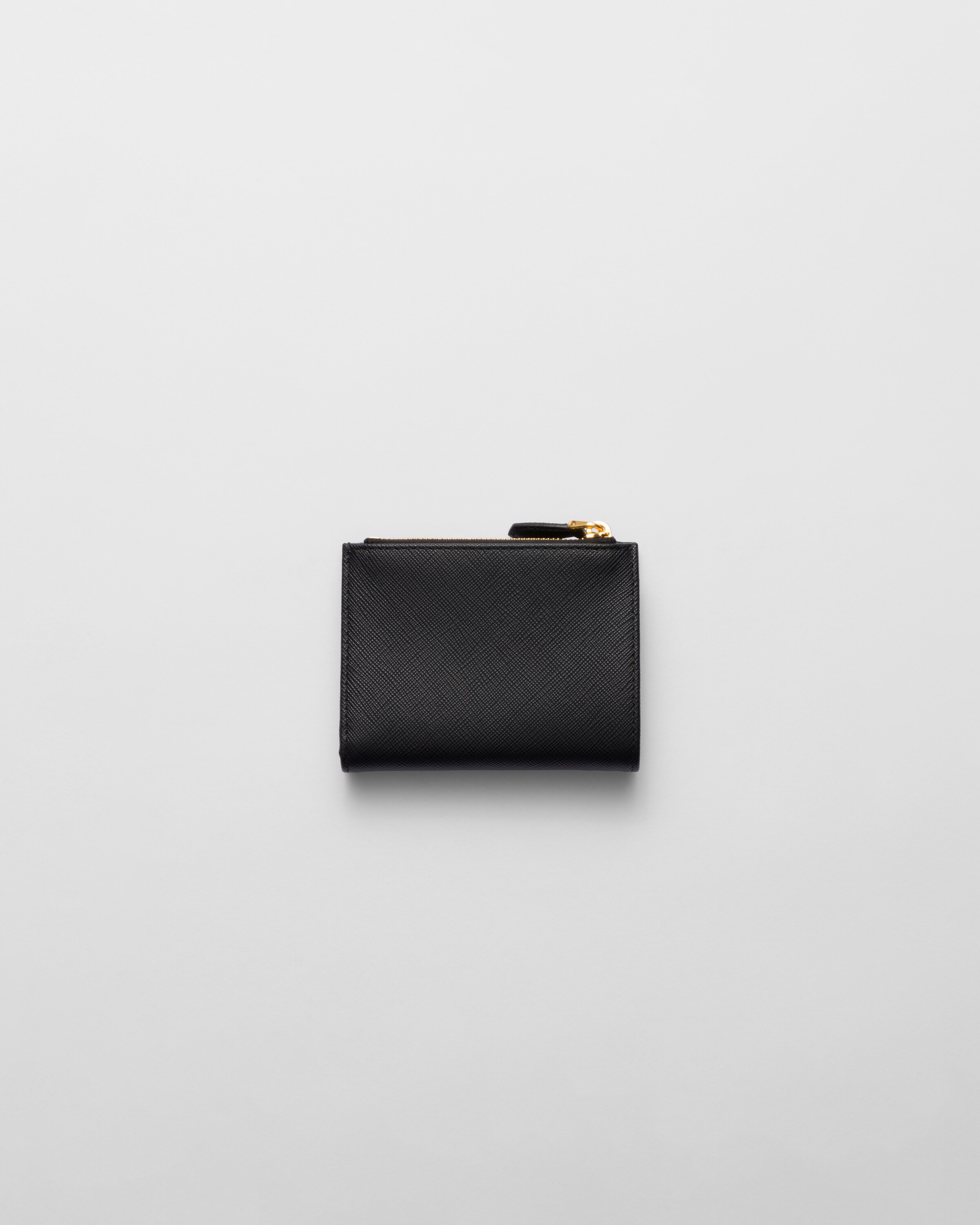 Black Small Saffiano Leather Wallet PRADA