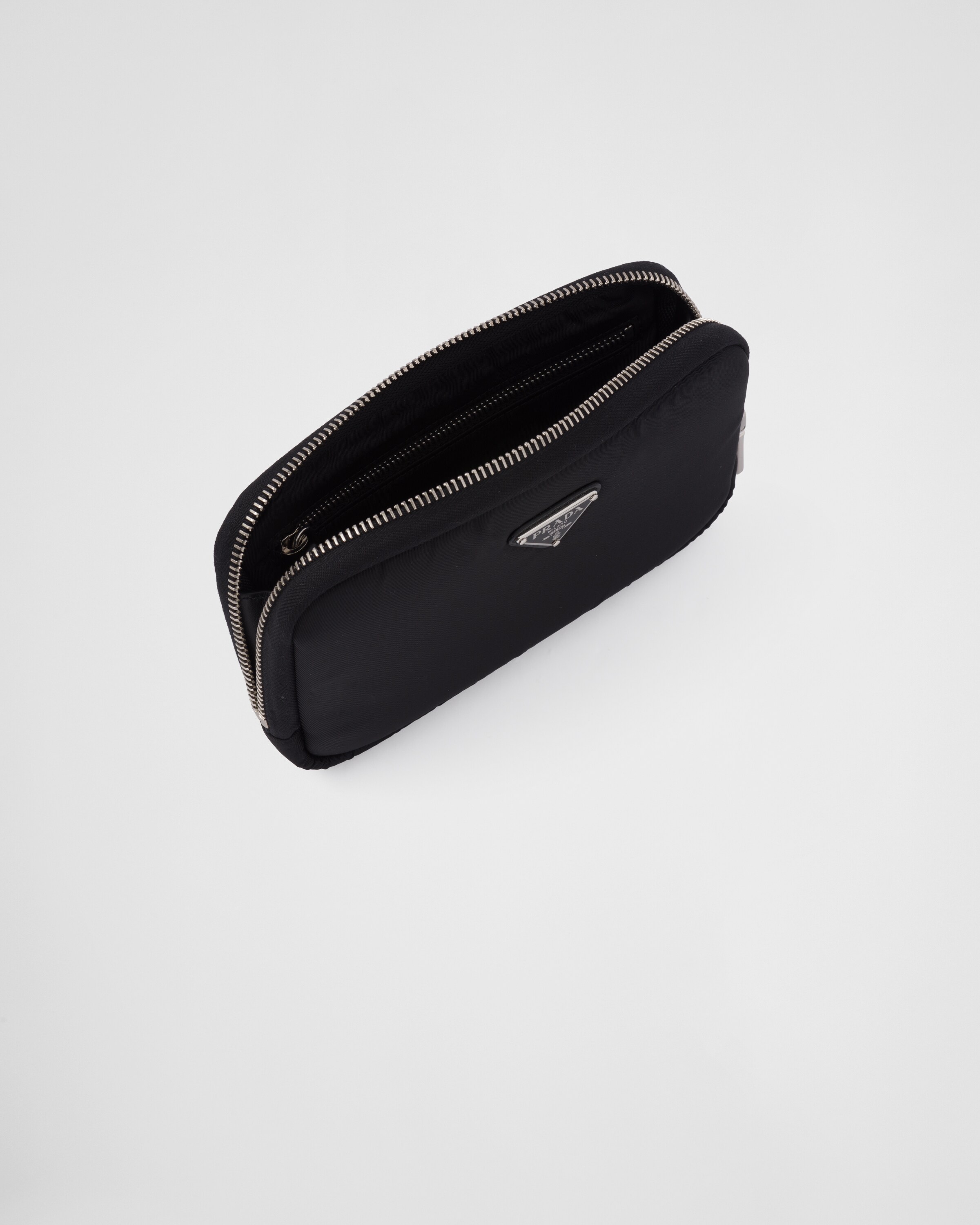 Black Large Re nylon Wallet PRADA