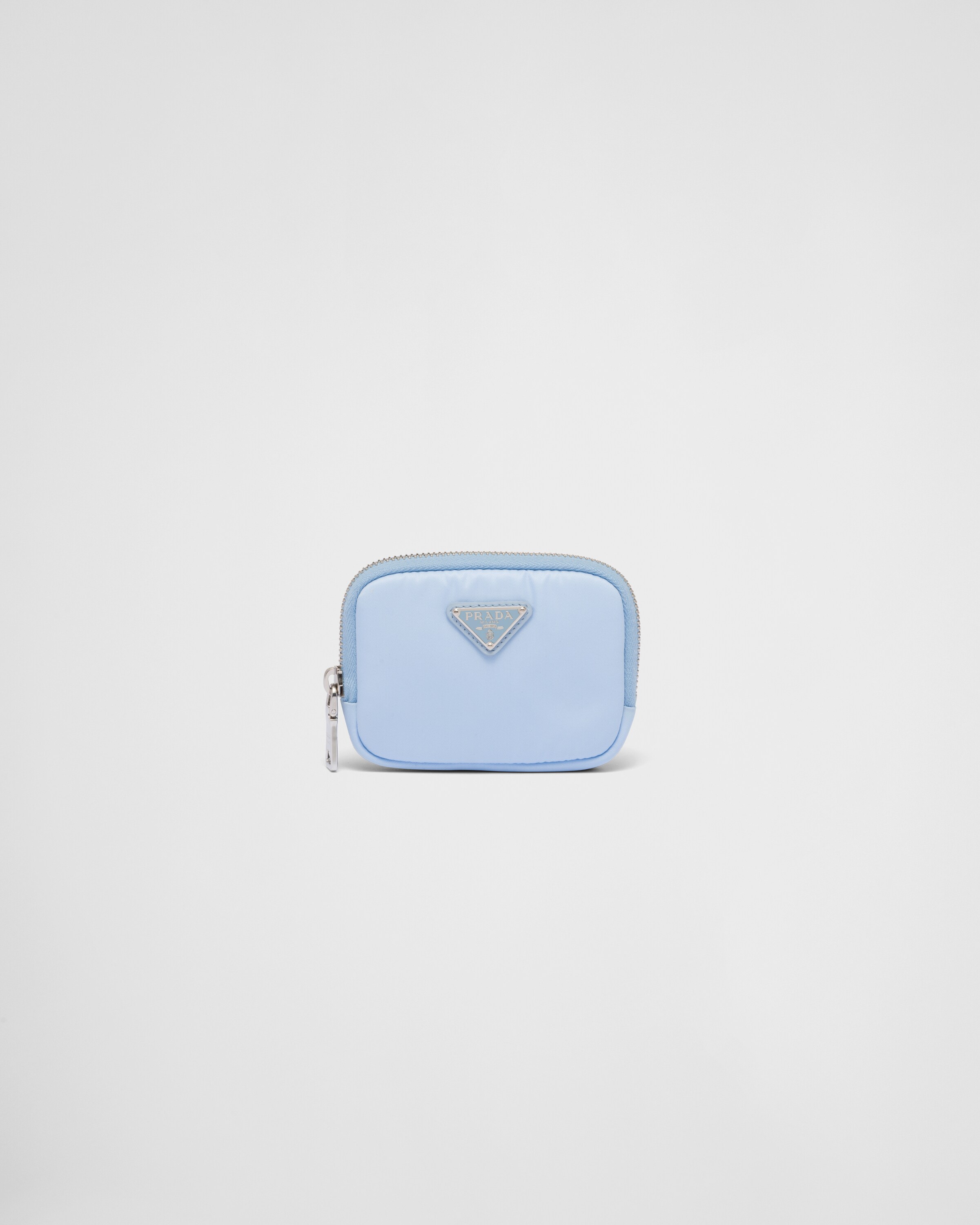Light Blue Small Re nylon Wallet PRADA