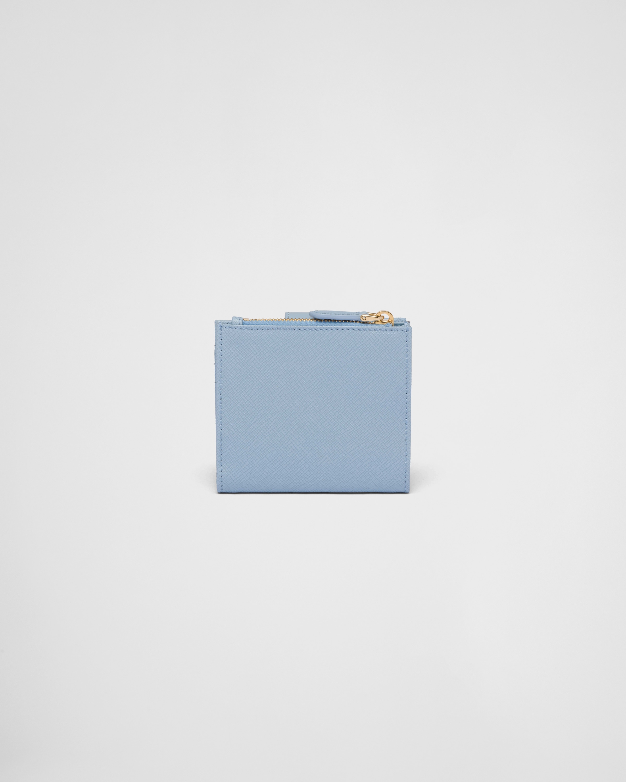 魅了 ライトブルー サフィアーノタブ PRADA | 折り財布 小物