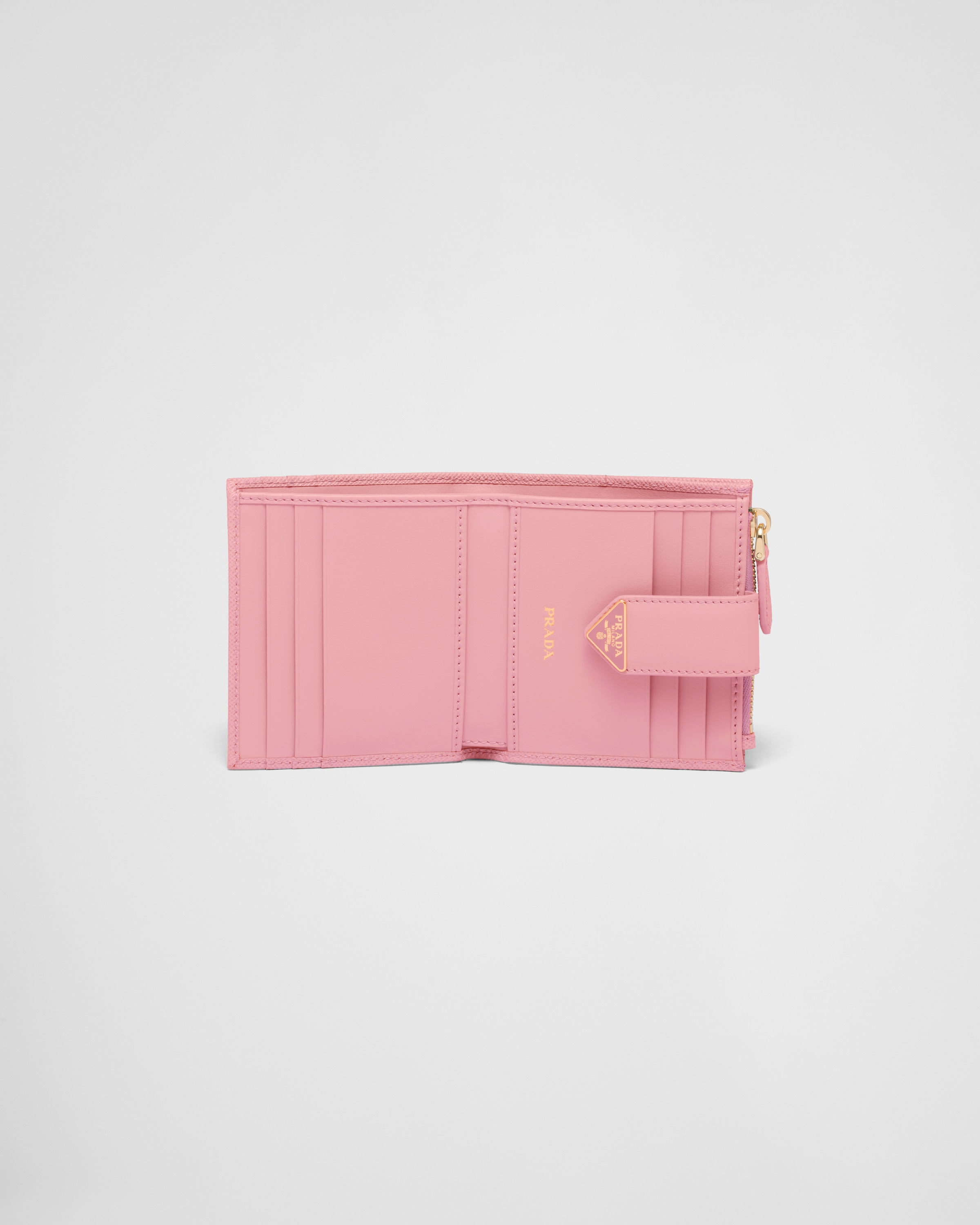 Prada Pink Saffiano Card Holder 