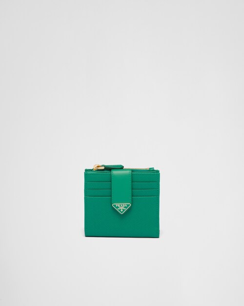 Prada Small Saffiano and leather wallet 1