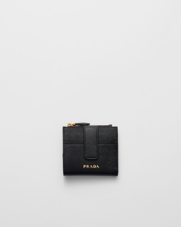 ブラック サフィアーノレザー 財布 | PRADA