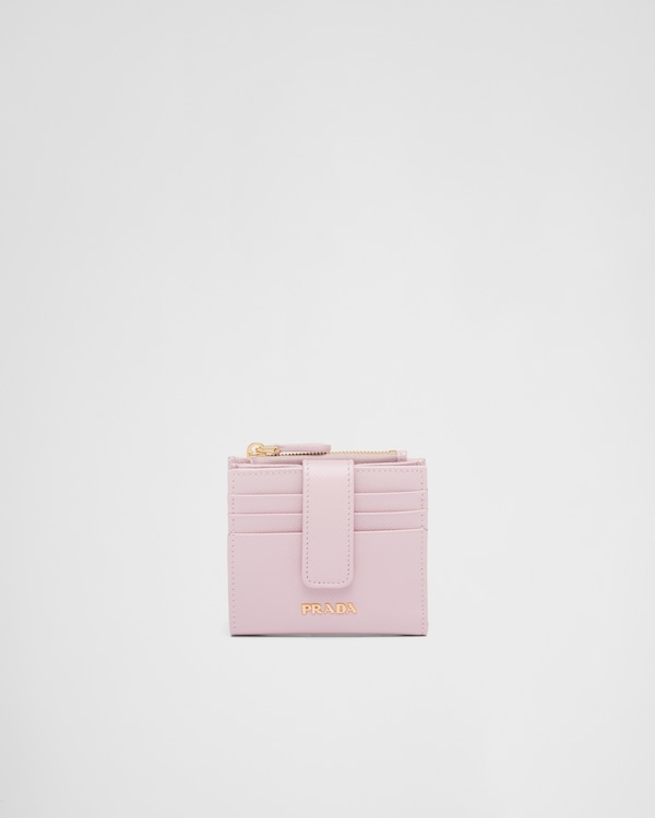 ホワイト サフィアーノトライアングル 財布 | PRADA