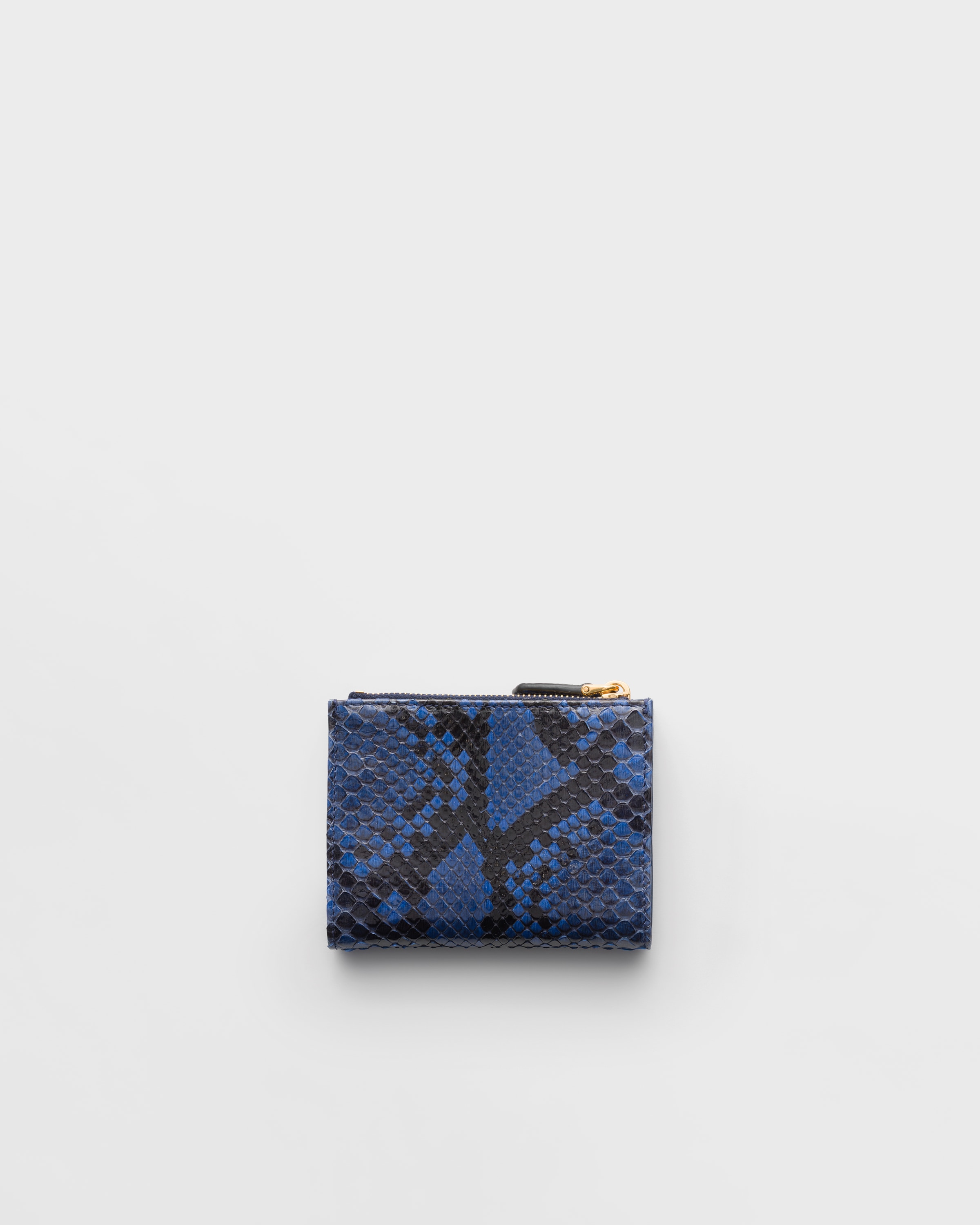 Bluette Small python leather wallet | PRADA - Saudi Arabia