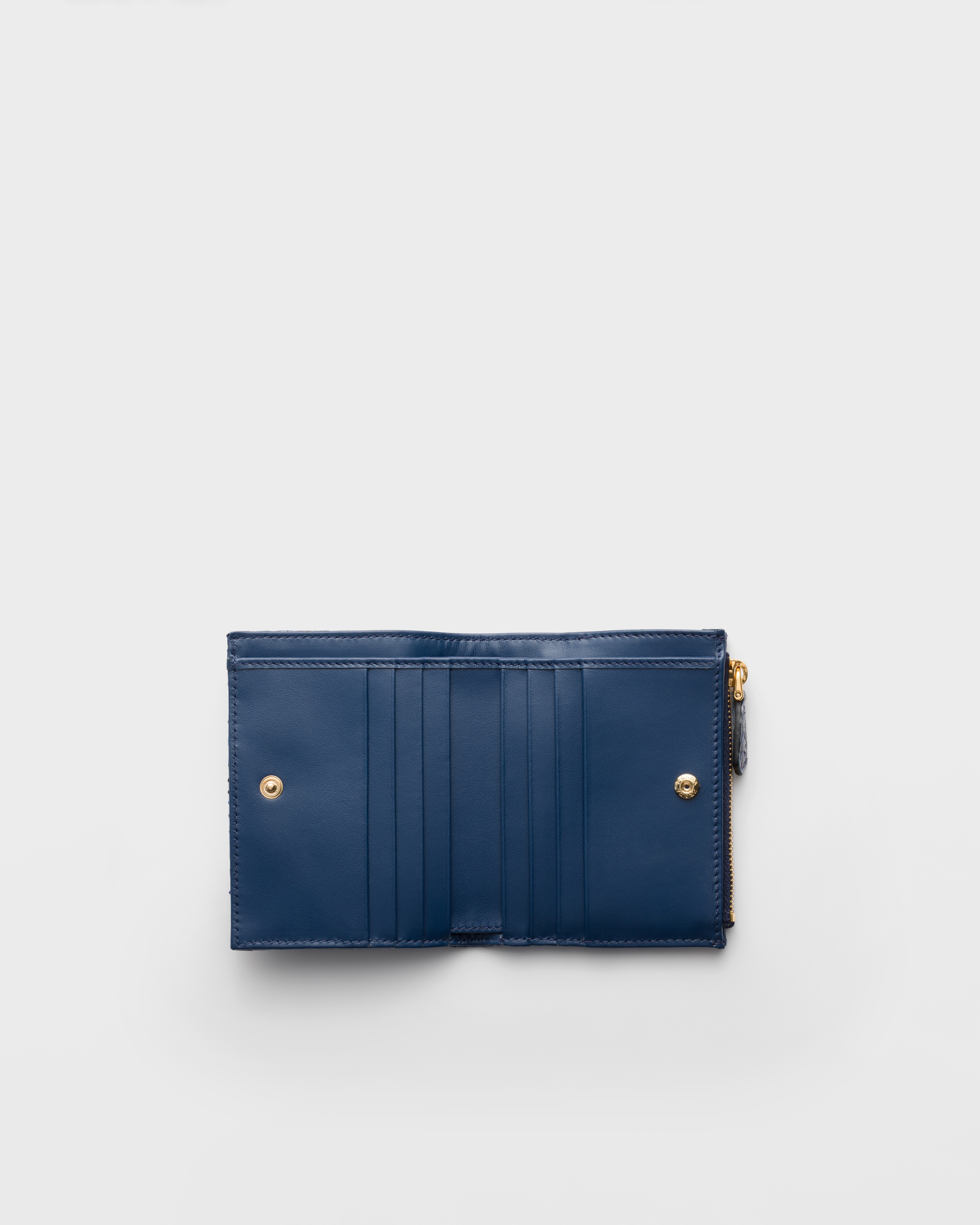 Bluette Small python leather wallet | PRADA - Saudi Arabia
