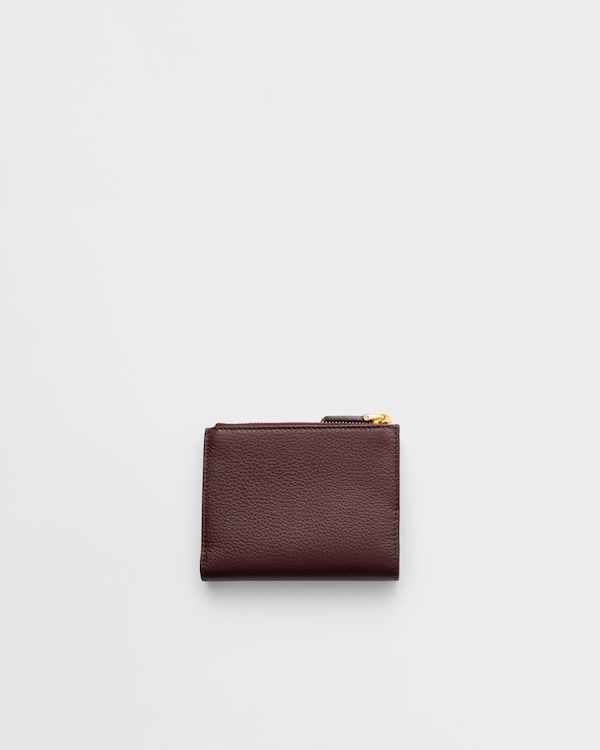 Cartera pequeña de piel - Bermellón Cartera pequeña de piel - Bermellón