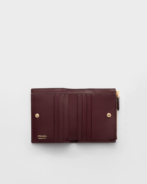 Cartera pequeña de piel - Bermellón Cartera pequeña de piel - Bermellón