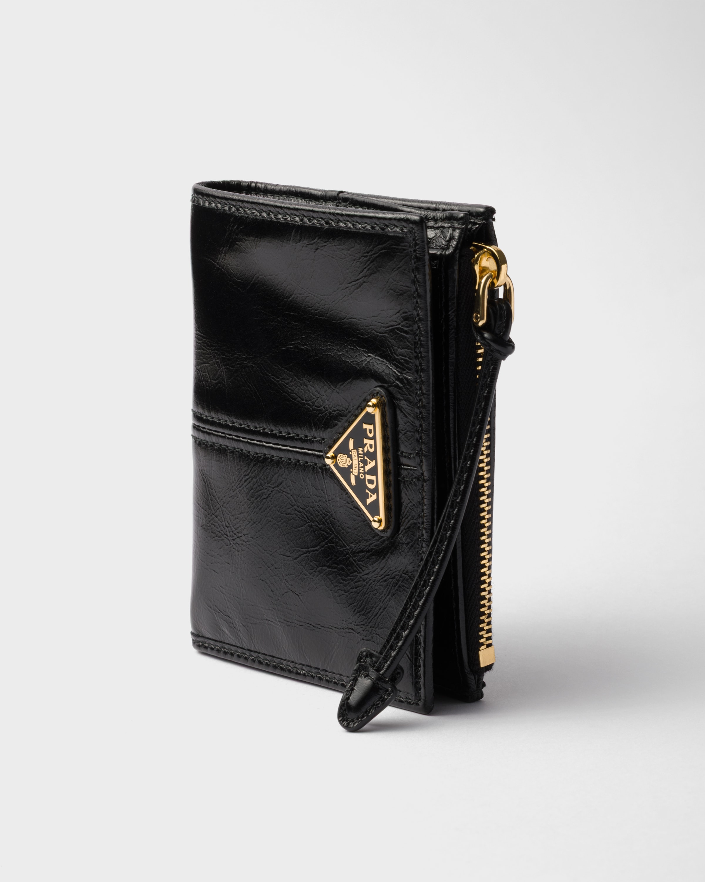 ブラック ソフトルックスレザー 財布 | PRADA