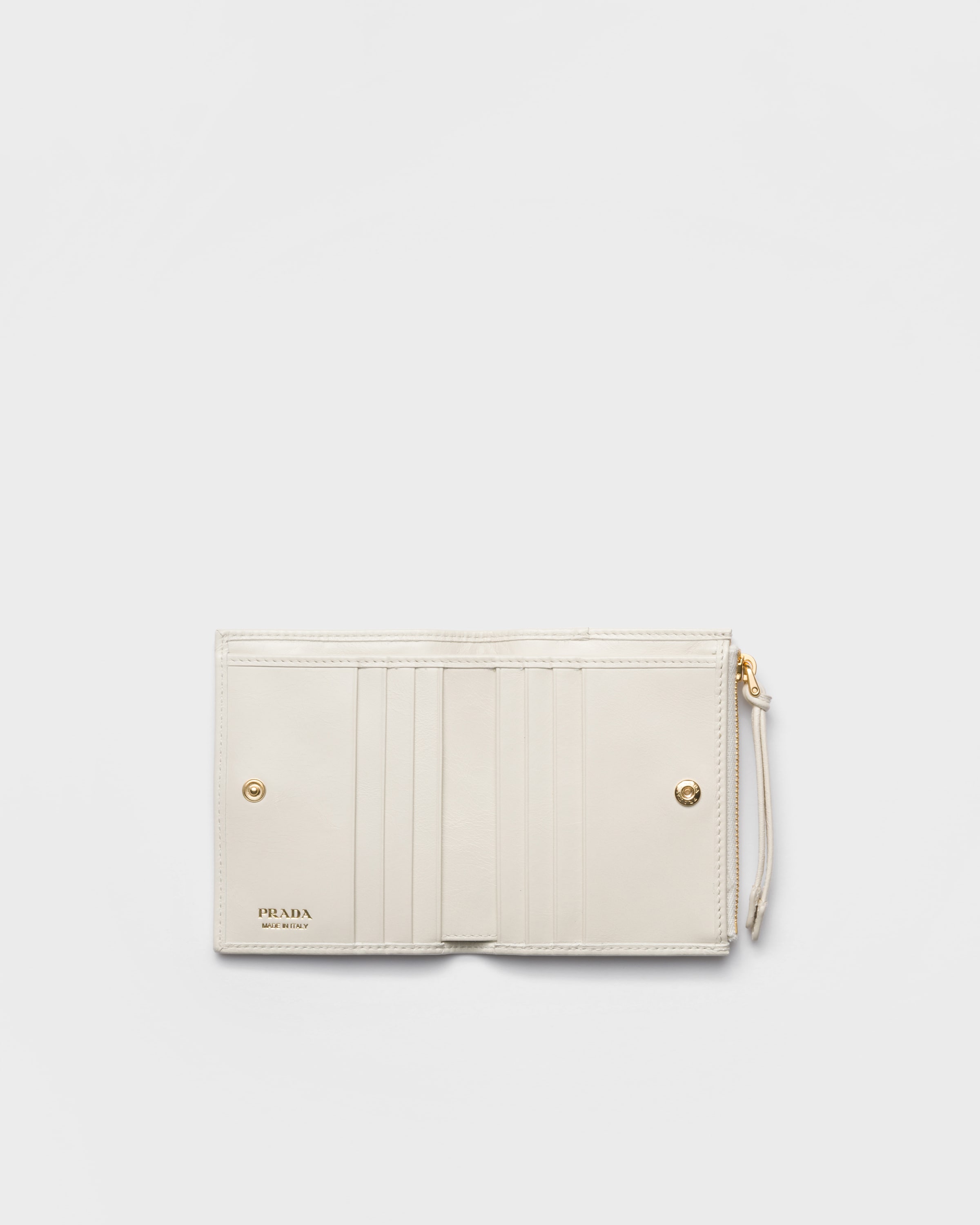 ホワイト ソフトルックスレザー 財布 | PRADA - 日本