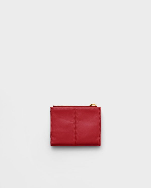 Small leather wallet - Red Small leather wallet - Red