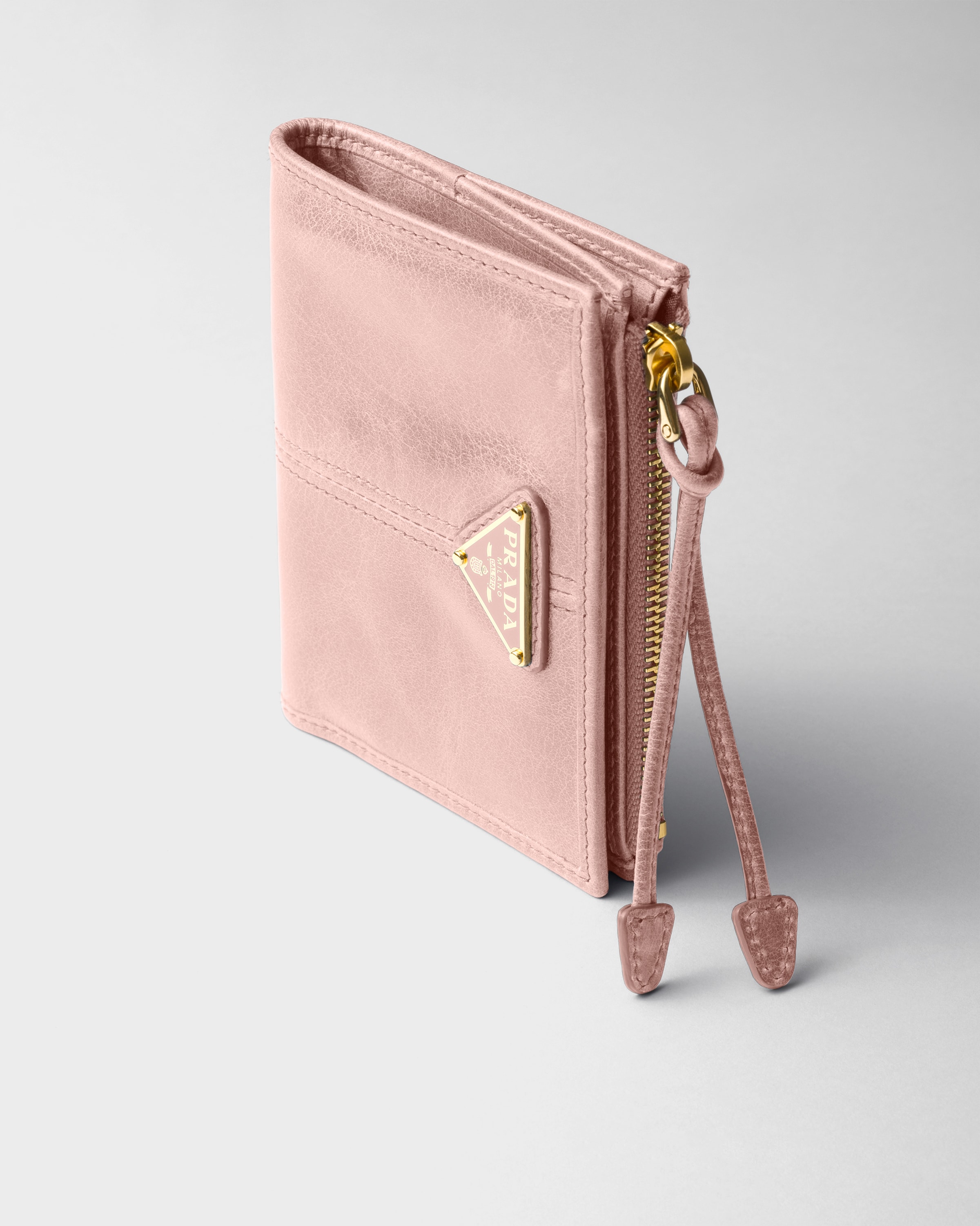 ピンク ソフトルックスレザー 財布 | PRADA
