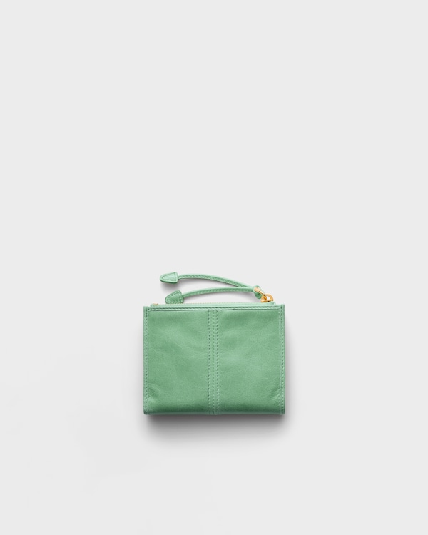 Small leather wallet - Aquamarine Small leather wallet - Aquamarine